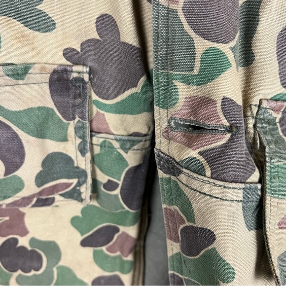 Vintage Sears Roebuck Hunting Camo Jacket Large - Picture 10 of 11